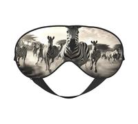 Zebra2 Masque pour les yeux doux et confortable avec imprimé soie