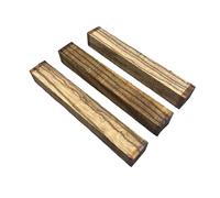 Zebrano, Lot de 3 Carrelets, Dimensions 140x20x20mm, Bois Précieux Ideal Tournage Sur Bois De Stylos, Lutherie, Instruments De Musique, Coutellerie, Manches De Couteaux, Sculpture, Bijouterie (3)