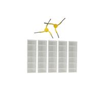 ZebRaz Lot de 5 filtres HEPA et 2 brosses latérales, compatibles avec Les pièces de Rechange for aspirateur Robot Dibea D500 D500A Pro D500A Turbo D500B
