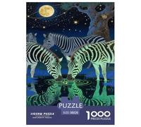 Zèbre 1000 Pièces Puzzles pour Adultes,Serene Ciel étoilé Un Jeu De Dexérité Très Difficile Puzzle Jeu ÉduChatif Et Stimulant 38x26cm/1000pcs