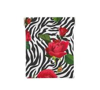 Zèbre Animal Fleur Rouge, Sac de Rangement pour Femmes, Portefeuille supérieur à Presser, Petit Porte-Monnaie, Pochette de Changement
