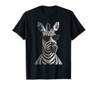 Zèbre avec Lunettes de Soleil, œuvre d'art pour Les Amoureux des Animaux africains, Safari T-Shirt