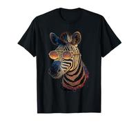 Zèbre avec Lunettes de Soleil, œuvre d'art pour Les Amoureux des Animaux africains, Safari T-Shirt