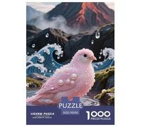 Zèbre Finch 1000 Pieces Animaux Puzzle pour Adulte Matériaux Recyclés Jeu Cadeau Unique Adultes Et Enfants Dès 14 Ans 70x50cm/1000pcs