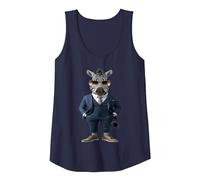 Zèbre Homme Femme Zèbre en Costume Zèbre Débardeur, Femme, Bleu Marine, M