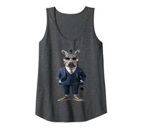 Zèbre Homme Femme Zèbre en Costume Zèbre Débardeur, Femme, Chiné Foncé, L