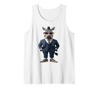 Zèbre Homme Femme Zèbre en Costume Zèbre Débardeur, Homme, Blanc, M
