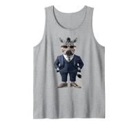 Zèbre Homme Femme Zèbre en Costume Zèbre Débardeur, Homme, Gris Chiné, M