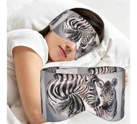 Zèbre mignon, Masque de sommeil pour la maison, les voyages et le travail posté, couvrant entièrement les yeux et bloquant la lumière