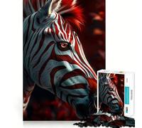 Zèbre Mon Ami Rigolo Puzzle 1000 Pièces Adultes Jeu de Mémoire et de Concentration Jeu de Mémoire Compact et sans Espacement Idéal pour des Moments de Jeu en Famille (50x75cm)