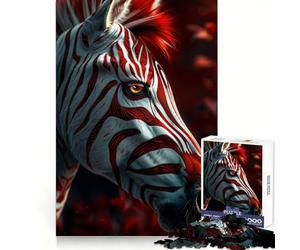 Zèbre Mon Ami Rigolo Puzzle 1000 Pièces pour Adultes Entraînement à la Concentration et au Stress Jeu Amusant et Solide Cadeau Créatif (38x52cm)