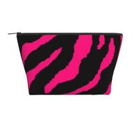 Zèbre Noir Rose, Trousse de Toilette Trousse de Maquillage Sac à cosmétiques Trousse de Toilette de Voyage Portable