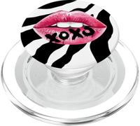 Zèbre, Rose Vif, Noir et Blanc, Teen Vibe, Mode féminine PopSockets PopGrip pour MagSafe