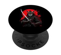 Zèbre samouraï PopSockets PopGrip Adhésif