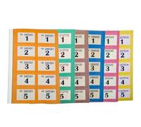 ZEBTON Tickets de tombola stationnaire 1-1000, tickets de vestiaire, tirage chanceux, tombola, tirage de prix et événements caritatifs Couleurs assorties