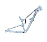 ZECHAO Cadre de Vélo en Alliage D'aluminium avec Freins À Disque, 17 Pouces, VTT Tout Suspendu 27,5 Pouces DH/XC/AM Softail, Cadre À Serrage Rapide 135 Mm(Light Blue)