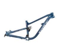 ZECHAO Cadre De VTT Semi-Rigide 24 Pouces, Freins À Disque 320 Mm, Cadre en Alliage D'aluminium avec Suspension, Axe Traversant Boost 148 X 12 Mm, DH/XC/AM(Blue)