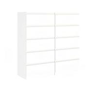 ZECIIYE Commode à 5 Tiroirs Lot de 2,Buffet,10 Tiroirs,Commode Chambre,Coiffeuse Table de Chevet,Modern Chiffonnier Meuble de Rangement pour Chambre,Salon,Bureau et Entrée,Blanc,60X40X120.5cm