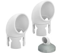 Zecnaud Lot de 2 buses d'entrée de piscine rotatives à 360° - Diamètre : 32 mm - Accessoire pour piscine hors sol Intex - Buses de sortie de sortie - Nettoyage de la circulation - Buse de piscine