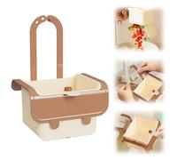 Zecnaud Panier d'évier - Panier de vidange suspendu en ABS et polyéthylène - Filtre d'évier multifonction pour lavage/organisateur de cuisine (kaki)