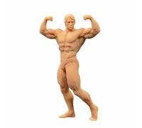 ZEDACAKAI Figurine 1/43 de bodybuilding homme fort modèle Scène miniature GK Need to Be Colorful by Yourself No2