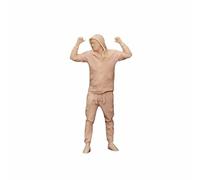 ZEDACAKAI Figurine 1/43 New Era Trend Boy miniature modèle table de sable Scène méchant doit être colorée par vous-même N°3