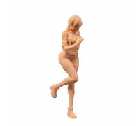 ZEDACAKAI Figurine Anime Girl with a Gun Male Knight With Gun Model Miniature scene GK Need To Be Colour By Yourself No7