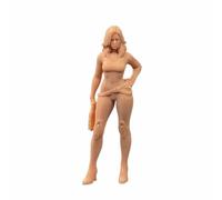 ZEDACAKAI Figurine Anime Girl with a Gun Male Knight With Gun Model Miniature scene GK Need To Be Colour By Yourself No5