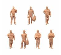 ZEDACAKAI (Lot de 7 figurines 1/35 Take the Gun Robbers Model Miniature Scène à colorier par vous-même