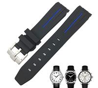 ZEDEVB Bracelet de montre étanche en caoutchouc pour montre Tissot 1853 Lelocle PRC200 Rolex Submariner Hamilton Omega 19 mm 20 mm, 19mm, Agate