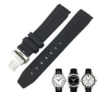 ZEDEVB Bracelet de montre étanche en caoutchouc pour montre Tissot 1853 Lelocle PRC200 Rolex Submariner Hamilton Omega 19 mm 20 mm, 19mm, Agate