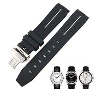 ZEDEVB Bracelet de montre étanche en caoutchouc pour montre Tissot 1853 Lelocle PRC200 Rolex Submariner Hamilton Omega 19 mm 20 mm, 19mm, Agate