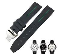 ZEDEVB Bracelet de montre étanche en caoutchouc pour montre Tissot 1853 Lelocle PRC200 Rolex Submariner Hamilton Omega 19 mm 20 mm, 19mm, Agate