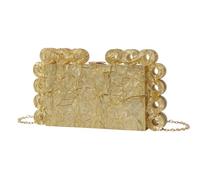 ZEDEVB Fashion Trend Sac de soirée en marbre pour femme Sac à bandoulière pour téléphone portable, Or profond., Taille unique