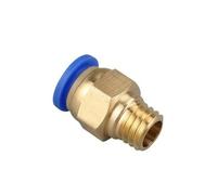 ZEDEVB Lot de 10/50 raccords rapides pneumatiques à filetage métrique à filetage droit PC4/6-m5pc8-m6/M8/m10m12 (PC8-M8 x 1,25, 10 pièces)