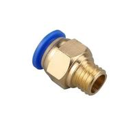 ZEDEVB Lot de 10/50 raccords rapides pneumatiques à filetage métrique à filetage droit PC4/6-m5pc8-m6/M8/m10m12 (PC10-M12 x 1,75, 50 pièces)