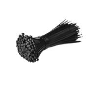 ZEDEVB Lot de 100 attaches autobloquantes en nylon plastique noir 5 x 300 anneaux de fixation 3 x 200 attaches de câble en nylon (3 x 100 mm)