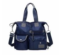 ZEDEVB Sac à bandoulière simple pour femme - Grande capacité - Vintage - Classique - Sac à bandoulière, bleu, Taille unique
