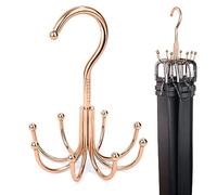 ZEDODIER Lot de 2 Supports de Ceinture pour Accessoires de Placard, capacité de Stockage maximale de 24, Crochet de Rangement pour Ceinture, Soutien-Gorge, débardeur, Cravate, écharpe, Sac à Main, Or