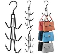 ZEDODIER Lot de 4 cintres en métal Noir pour Sacs à Main, Sacs à Main, Sacs à Main, débardeurs, Ceintures