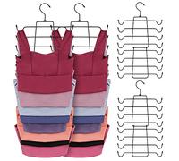 ZEDODIER Lot de 4 cintres pour débardeur, économiseur d'espace, Support de Soutien-Gorge de Sport, Organisateur de Placard et Rangement pour Camisoles, débardeurs, Soutiens-Gorge, Cravates, Maillots