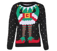 ZEE FASHION pour Hommes Femmes 3D Rudolph Renne Elfe Noël Fantaisie Pull Top Tricoté