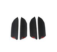 ZEEBQHKLW Accessoires pour Voiture pour VW ID.4 ID4 2021 2022 2023 Poignée De Porte Latérale Extérieure De Voiture Garniture Autocollante Anti-Rayures pièces Modification(B Carbon Fiber Color)