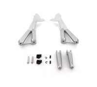 ZEEBQHKLW pour Ducati 848 2008 Evo pour Corse 12-13 1098S 2007-2008 1198 S 2010-2011 Kit De Support De Pédale De Repose-Pieds Arrière De Moto Accessoires(Silver)