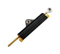 ZEEBQHKLW Stabilisateur de Guidon Amortisseur De Direction Moto en Aluminium CNC avec Support Stabilisateur D'amortisseur De Direction Haute Performance Et Sécurisé(Noir)