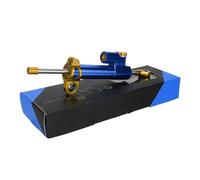 ZEEBQHKLW Stabilisateur de Guidon pour GROM CBR1000RR CBR650F CBR600RR CBR500R CBR300R CBR250R CB500F Amortisseur De Direction Stabilisateur en Aluminium pour Moto(Gold Blue)