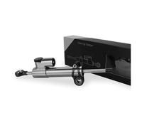 ZEEBQHKLW Stabilisateur de Guidon pour GROM CBR1000RR CBR650F CBR600RR CBR500R CBR300R CBR250R CB500F Amortisseur De Direction Stabilisateur en Aluminium pour Moto(Black Gray)