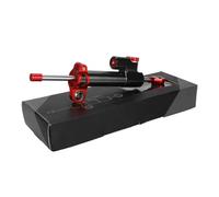 ZEEBQHKLW Stabilisateur de Guidon pour GROM CBR1000RR CBR650F CBR600RR CBR500R CBR300R CBR250R CB500F Amortisseur De Direction Stabilisateur en Aluminium pour Moto(Red Black)