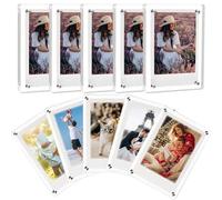 ZEECER Lot de 10 cadres magnétiques en acrylique pour réfrigérateur, double face, sans cadre, décoration d'intérieur pour Fujifilm Instax Mini, 6 x 9 cm