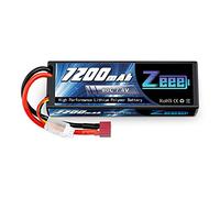 Zeee 2S lipo Batterie 7200mAh 7,4V 80C RC Batterie, avec connecteur T